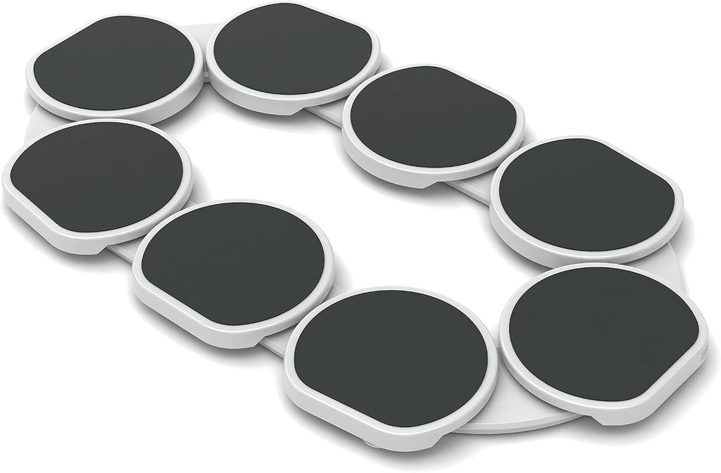- Full Set - Dark Gray - the First Patented Lazy Susan Turntable Expandable for Rectangular & Oblong Tables - Kitchen & Dining Tables - Great Gift! Parties & Gatherings.